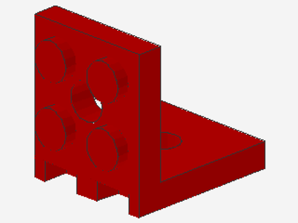 Lego Bracket 2 x 2 - 2 x 2 (3956)red