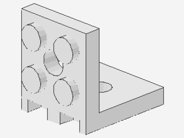 Lego Bracket 2 x 2 - 2 x 2 (3956) white