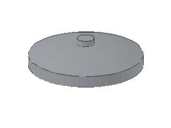 Lego Dish 4 x 4, inverse (3960) light bluish gray