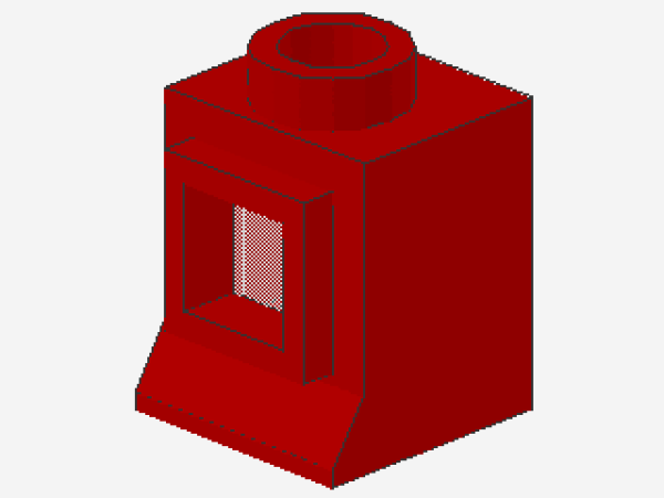 Lego Fenster 1 x 1 x 1 (39c01) rot