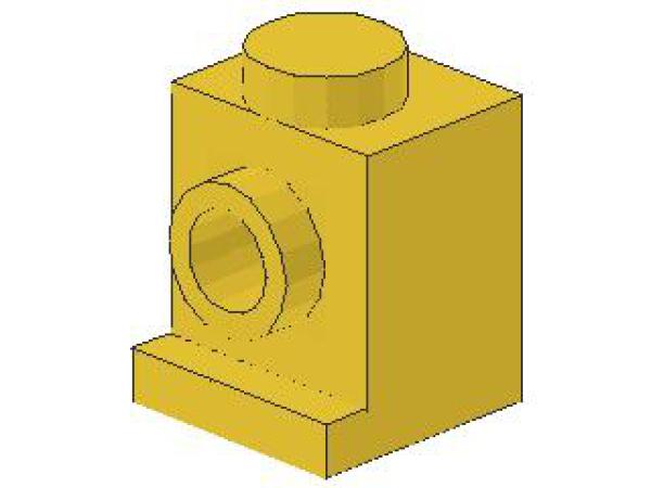 Lego Stein, modifiziert 1 x 1 x 1 (4070) gelb