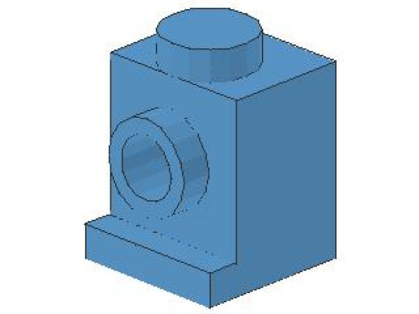 Lego Stein, modifiziert 1 x 1 x 1 (4070) mittel blau