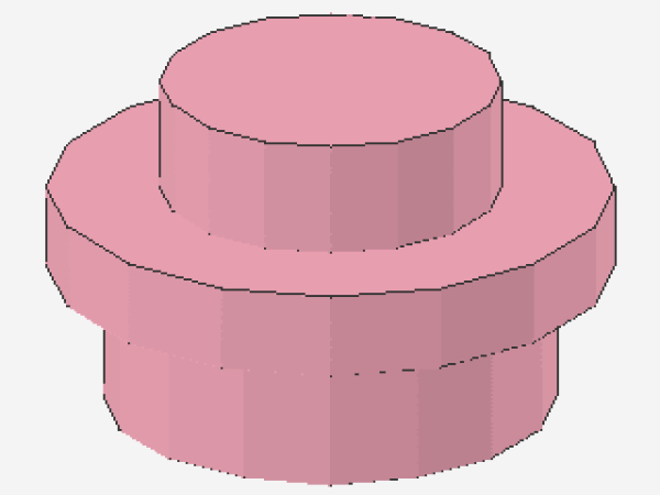 Lego Platte 1 x 1 (4073) rund, pink
