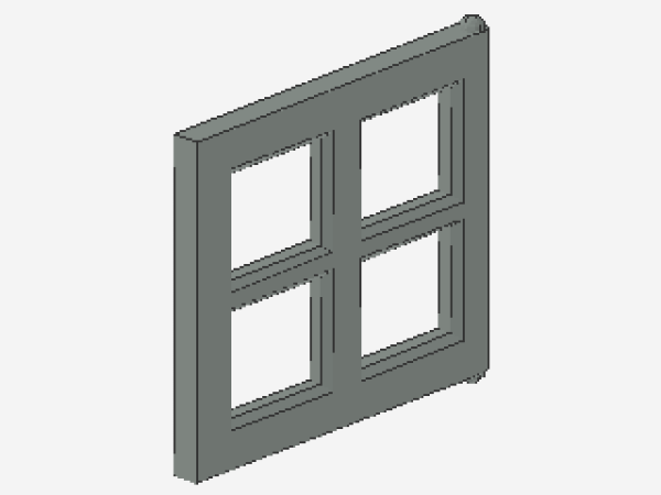 Lego Scheibe für Fenster 2 x 4 x 3 (4133) hell grau