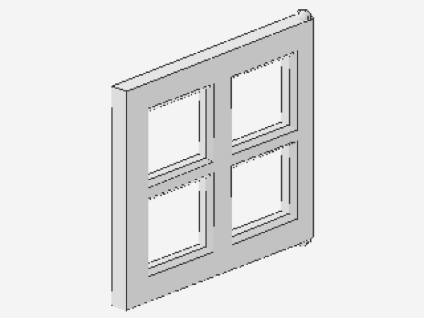 Lego Pane for Window 2 x 4 x 3 (4133) white