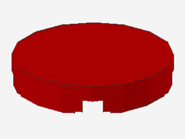 Lego Fliese 2 x 2 (4150) rund, rot