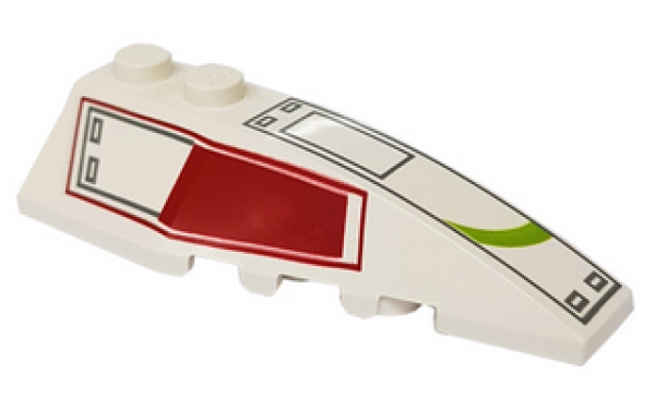 Lego Keil 2 x 6, dekoriert (41747pb018)