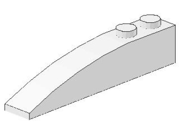 Lego Keil, rechts 6 x 2 (41747) weiß