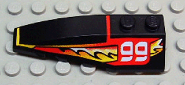 Lego Wedge 6 x 2, decorated (41748pb014)