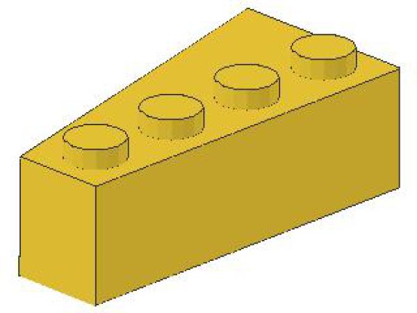 Lego Wedge, right (41767) yellow