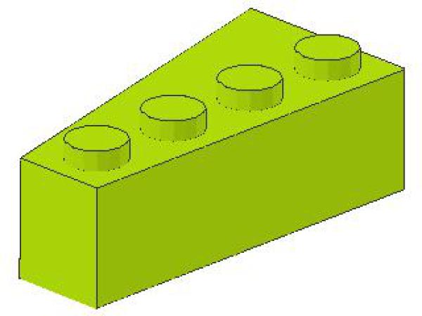 Lego Wedge, right (41767) lime