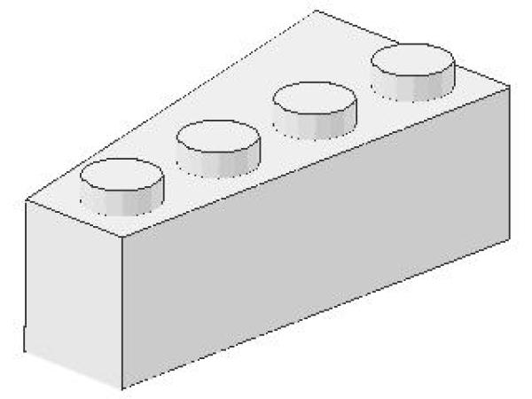 Lego Wedge, right (41767) white