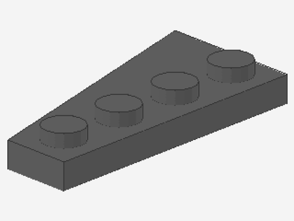 Lego Wedge Plate 4 x 2 (41769) dark bluish gray