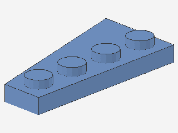 Lego Wedge Plate 4 x 2 (41769) medium blue