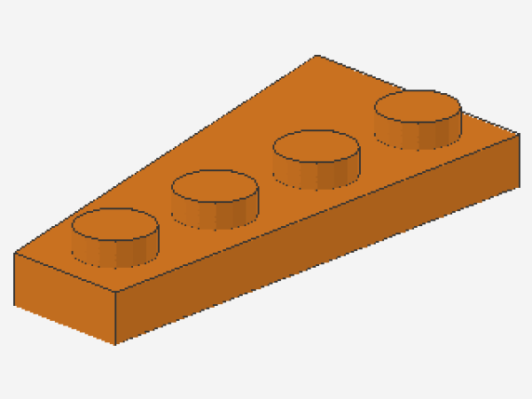 Lego Wedge Plate 4 x 2 (41769) orange