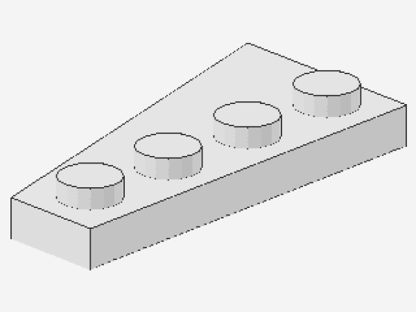 Lego Keilplatte 4 x 2 (41769) weiß