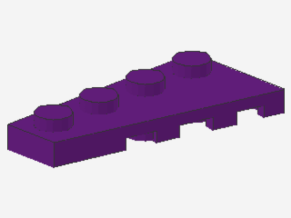 Lego Wedge Plate 4 x 2 (41770) dark purple
