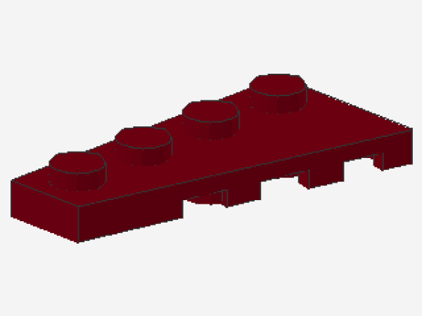 Lego Wedge Plate 4 x 2 (41770) dark red