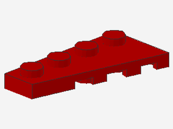 Lego Wedge Plate 4 x 2 (41770) red