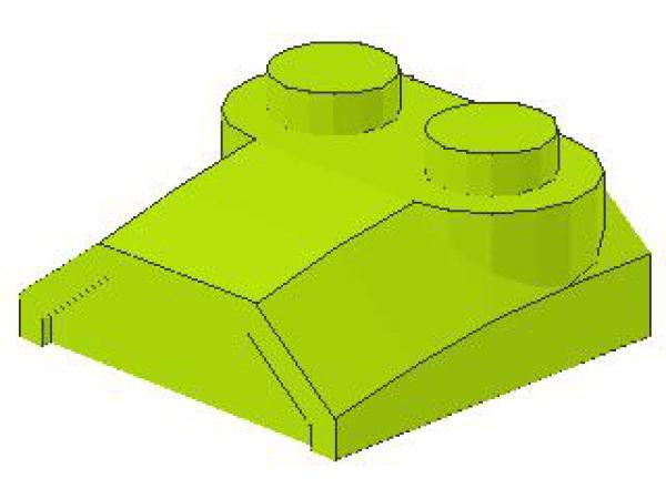 Lego Slope Stone, curved 2 x 2 x 2/3 (41855) lime