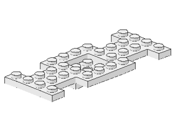 Lego Vehicle Base 4 x 10 (4212a) white