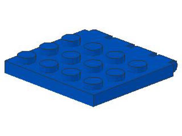 Lego Hinge 4 x 4 (4213) Vehicle Roof, blue