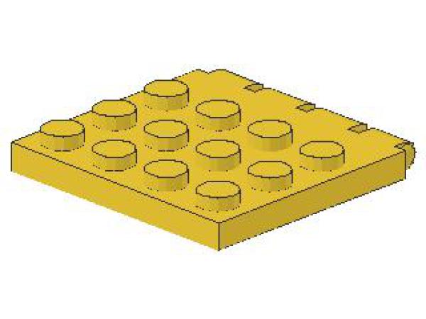 Lego Scharnier 4 x 4 (4213) Fahrzeugdach, gelb