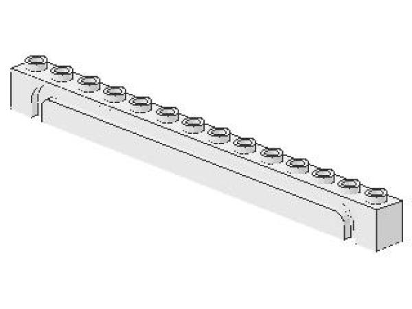 Lego Stein, modifiziert 1 x 14 x 1 (4217) weiß