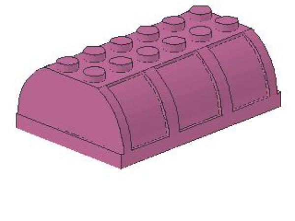 Lego Chest Lid 4 x 6 x 1 2/3 (4238) dark pink