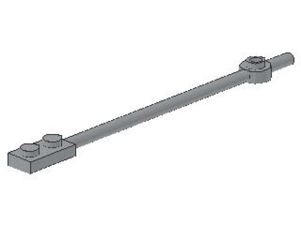 Lego Stange 12L (42445) mit Platten, hell bläulich grau