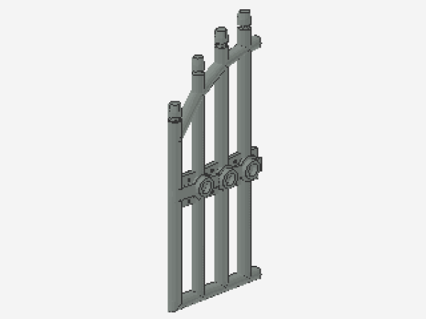 Lego Arched Door 1 x 4 x 9 (42448) light gray