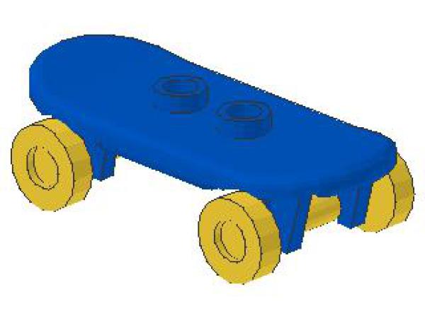 Lego Minifigur Skatebord (42511c02) blau