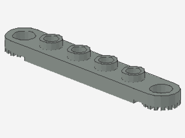 Lego Technic Plate 1 x 6 (4262) light gray