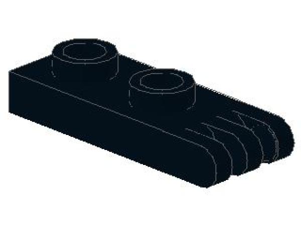 Lego Hinge Plate 1 x 2 (4275b) black