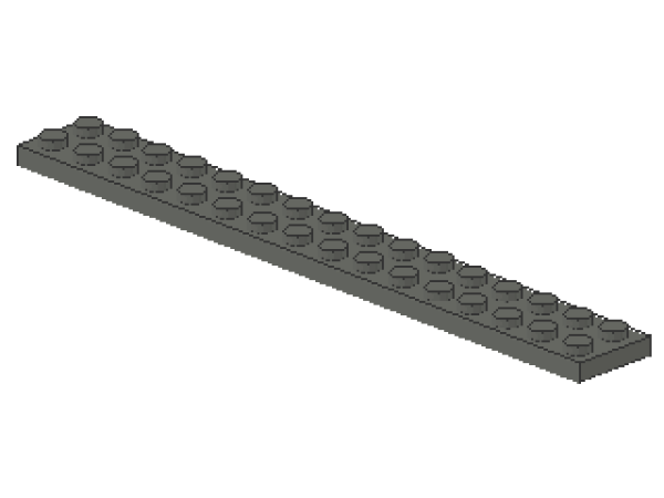 Lego Platte 2 x 16 (4282) dunkel bläulichgrau