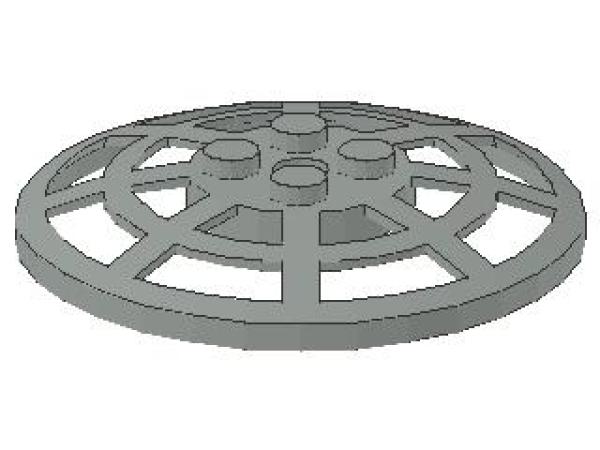 Lego Dish 6 x 6, inverse (4285b) light gray