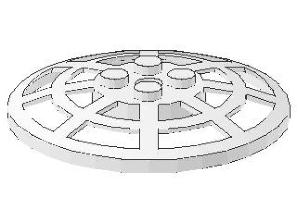 Lego Dish 6 x 6, inverse (4285b) white