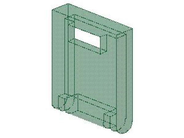 Lego Box Door (4346) transparent green