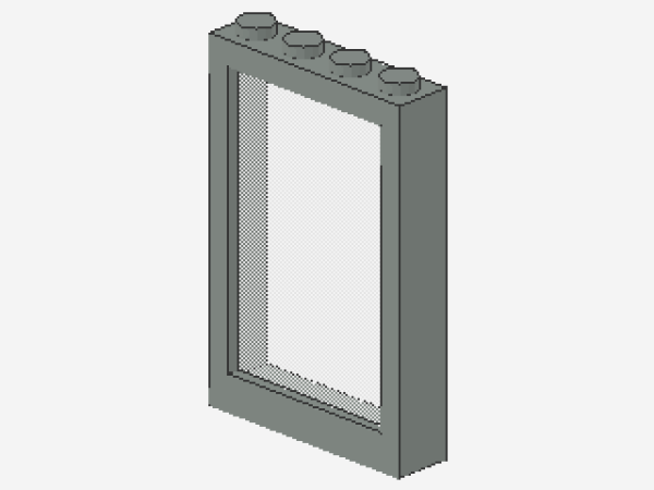 Lego Windows 1 x 4 x 5 (4347) light gray