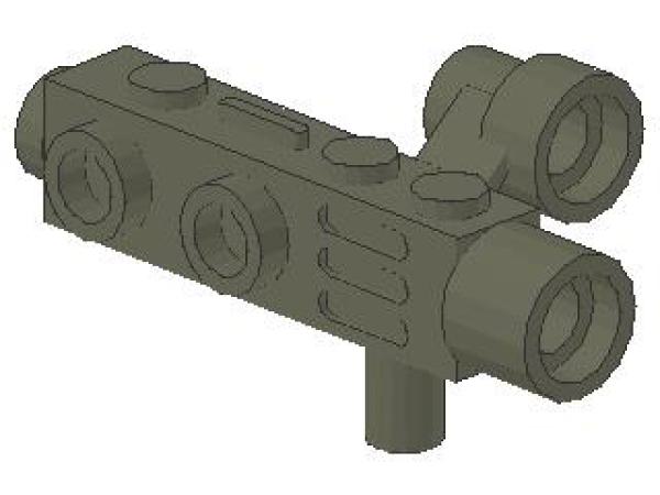 Lego Minifigur Kamera, Space Gun (4360) dunkel grau