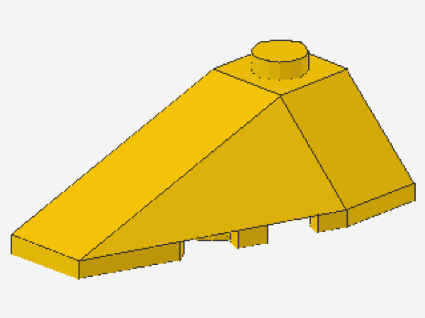 Lego Keil, links 4 x 2 (43710) gelb