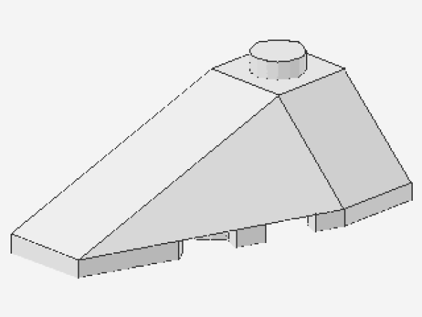 Lego Keil, links 4 x 2 (43710) weiß