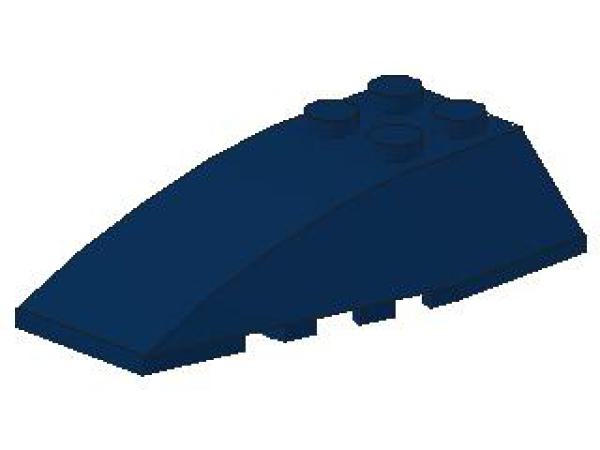 Lego Wedge, curved 6 x 4 (43712) dark blue