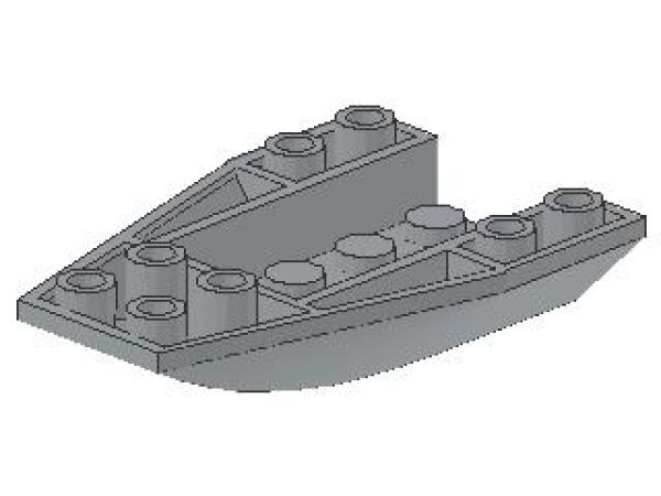 Lego Wedge, inverted, curved 6 x 4 (43713) light bluish gray
