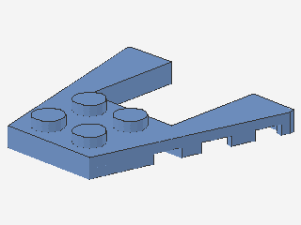 Lego Keilplatte 4 x 4 (43719) mittel blau