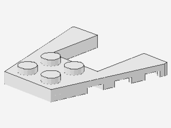 Lego Wedge Plate 4 x 4 (43719) white