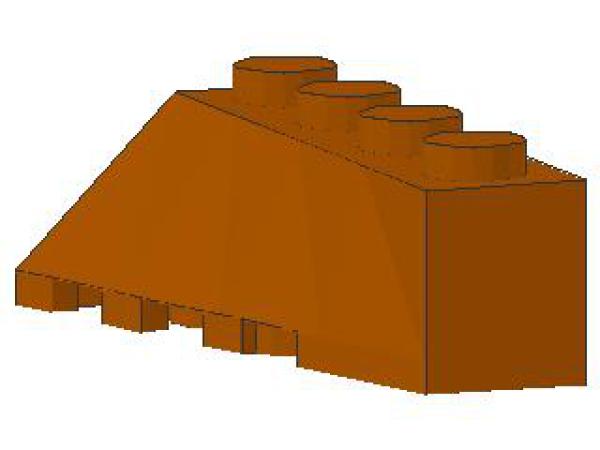 Lego Wedge, angled, right 4 x 2 (43720) dark orange
