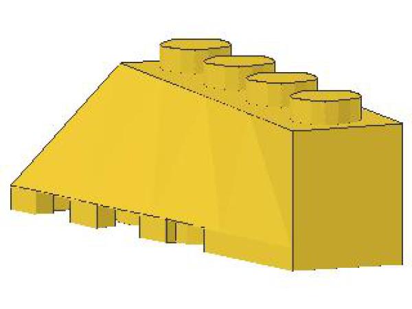 Lego Keil, schräg, rechts 4 x 2 (43720) gelb
