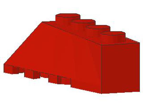 Lego Wedge, angled, right 4 x 2 (43720) red