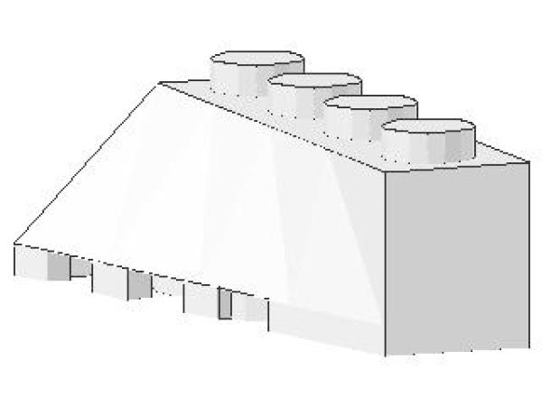 Lego Wedge, angled, right 4 x 2 (43720) white